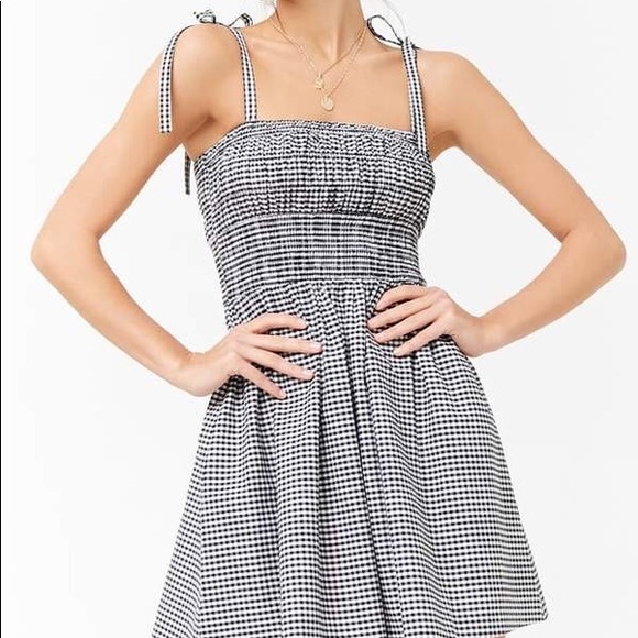 Forever 21 Gingham Self-tie Dress - Picture 3 of 3